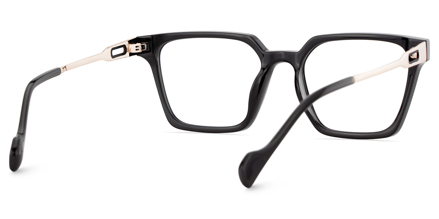 Mabel Eyeglasses in Square Black Frame | Zeelool5