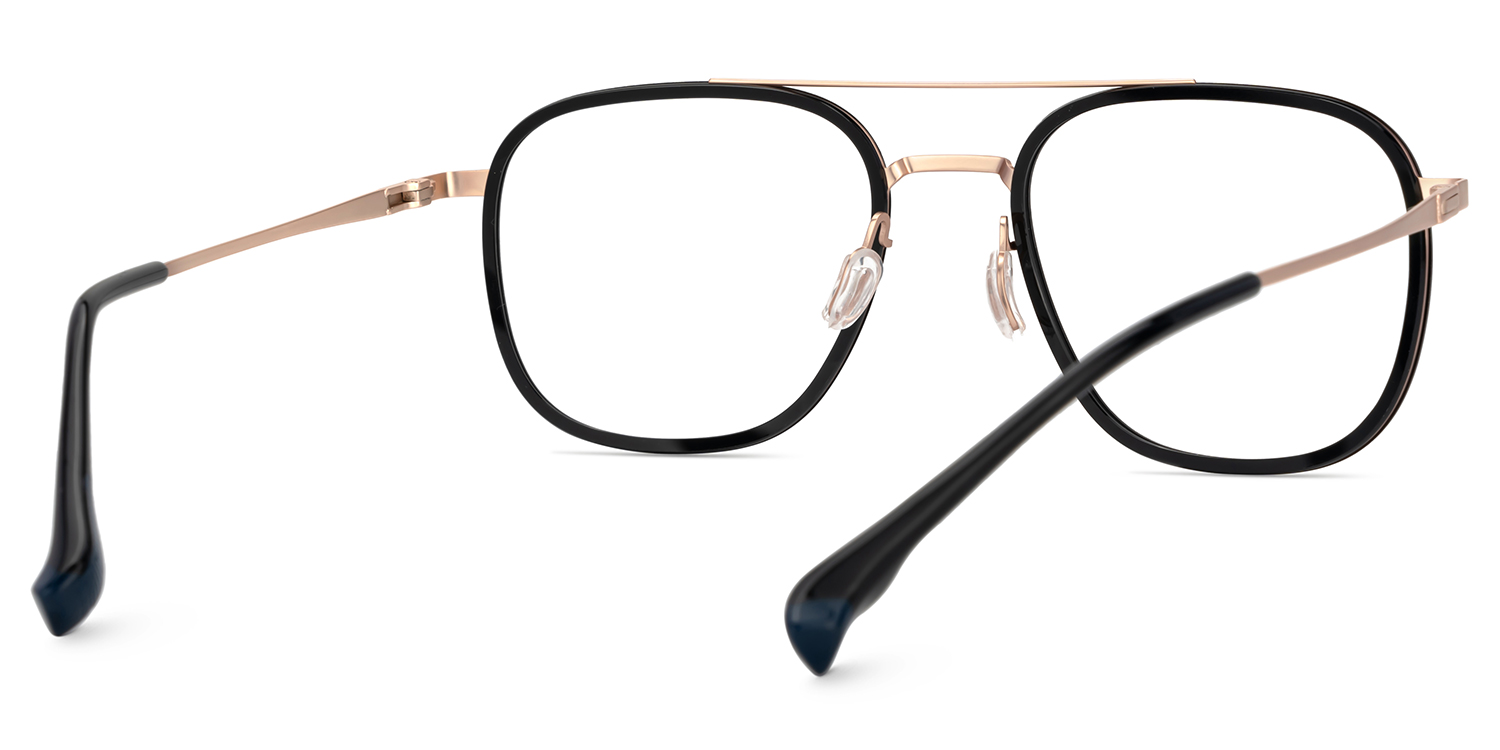 Black Designer Eyeglasses Frames In Aviator5