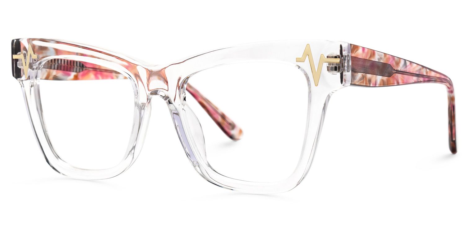 Cara Butterfly Clear Acetate Frames for Women | ZEELOOL UK1