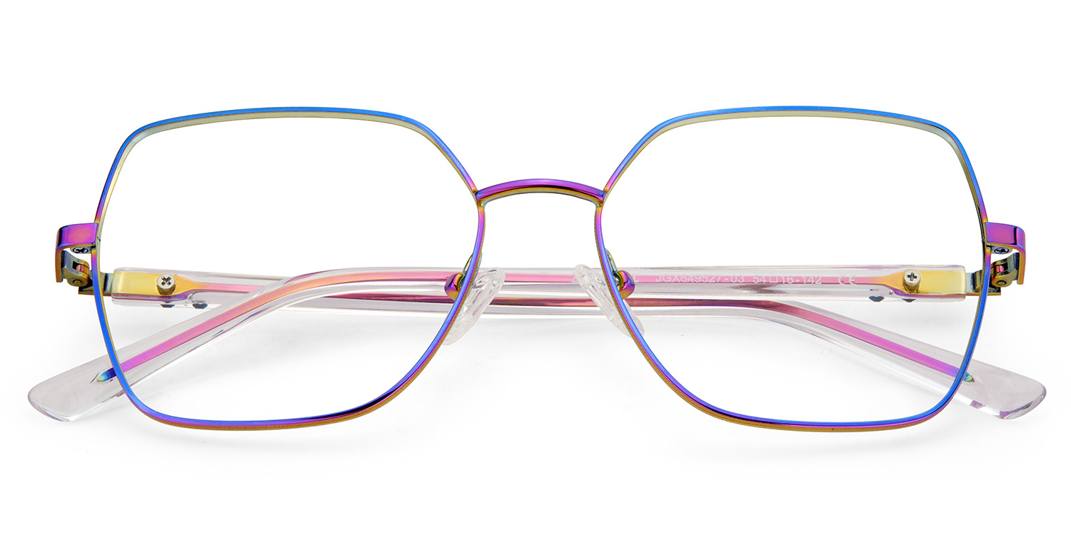 Iridescent Glasses For Women With Transparent Temples2