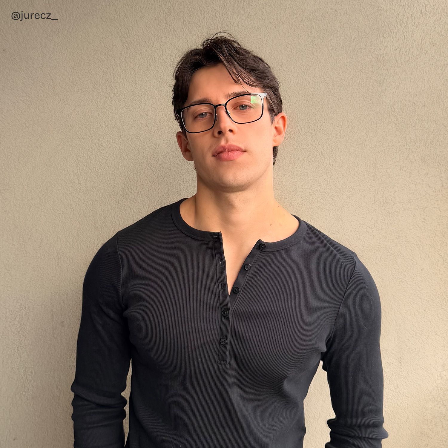 Aubrey Black Rectangle Frame Glasses for Men | ZEELOOL7