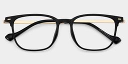 William Rectangle Black Glasses1