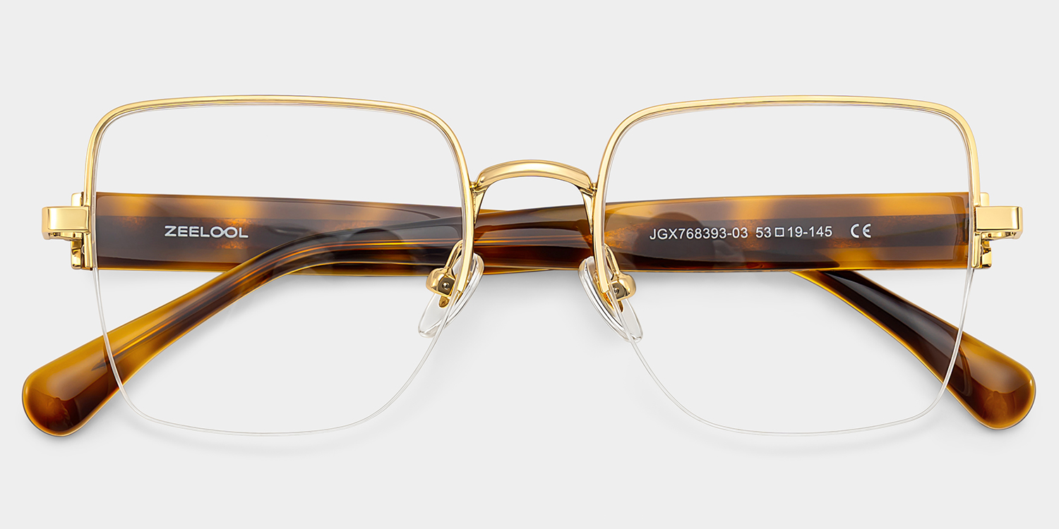 Lauren Square Gold TortoiseGlasses1