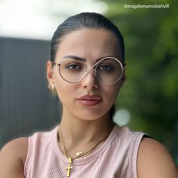 Flozif Pink Round Glasses5