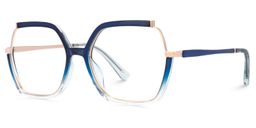 Alexia Blue Square Glasses4