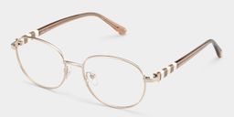 Willa Oval Light gold Glasses3