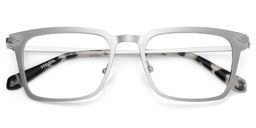 Chaney Rectangle Silver Glasses1