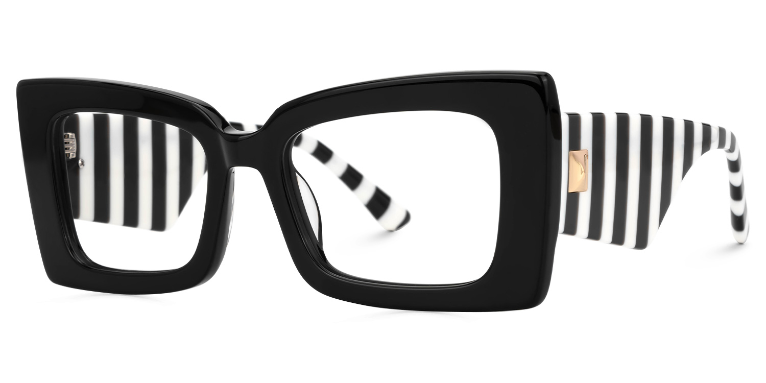 Designer Mitia Black Frame Glasses for Women | Zeelool1