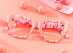 Nereyda Pink Cat eye Glasses5