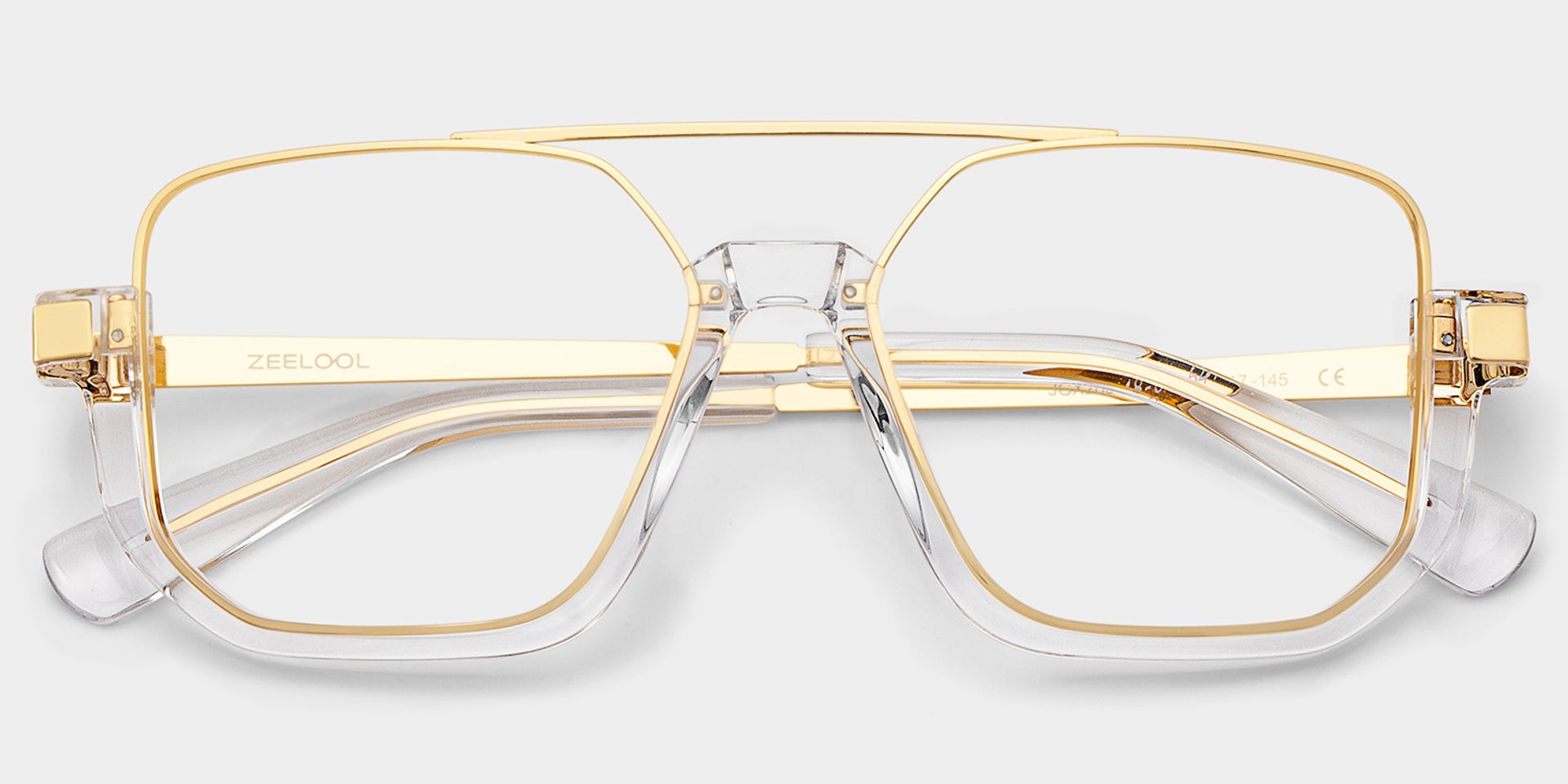 Oromiya Aviator Clear Frame Eyeglasses for Woman| ZEELOOL4