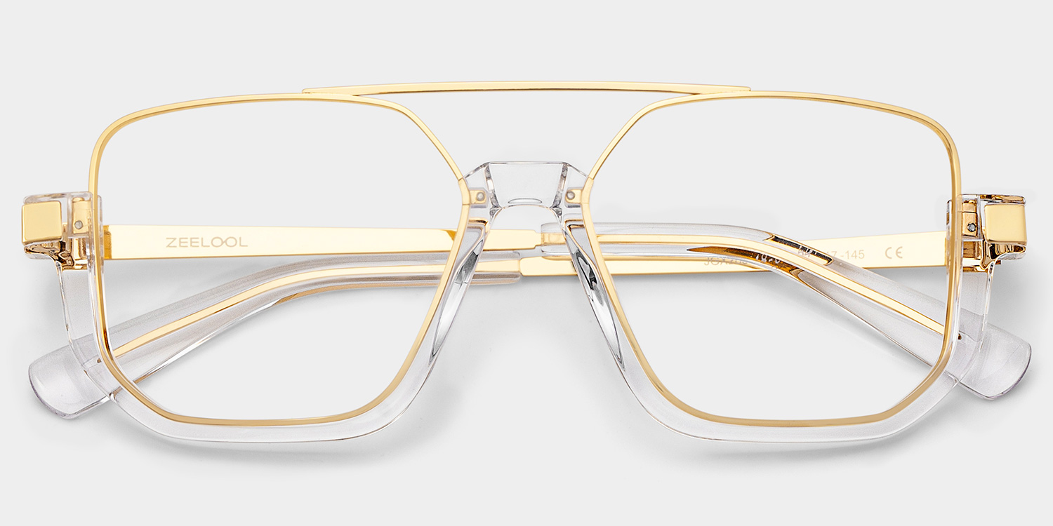Oromiya Aviator Crystal Frame Eyeglasses for Woman| ZEELOOL UK2