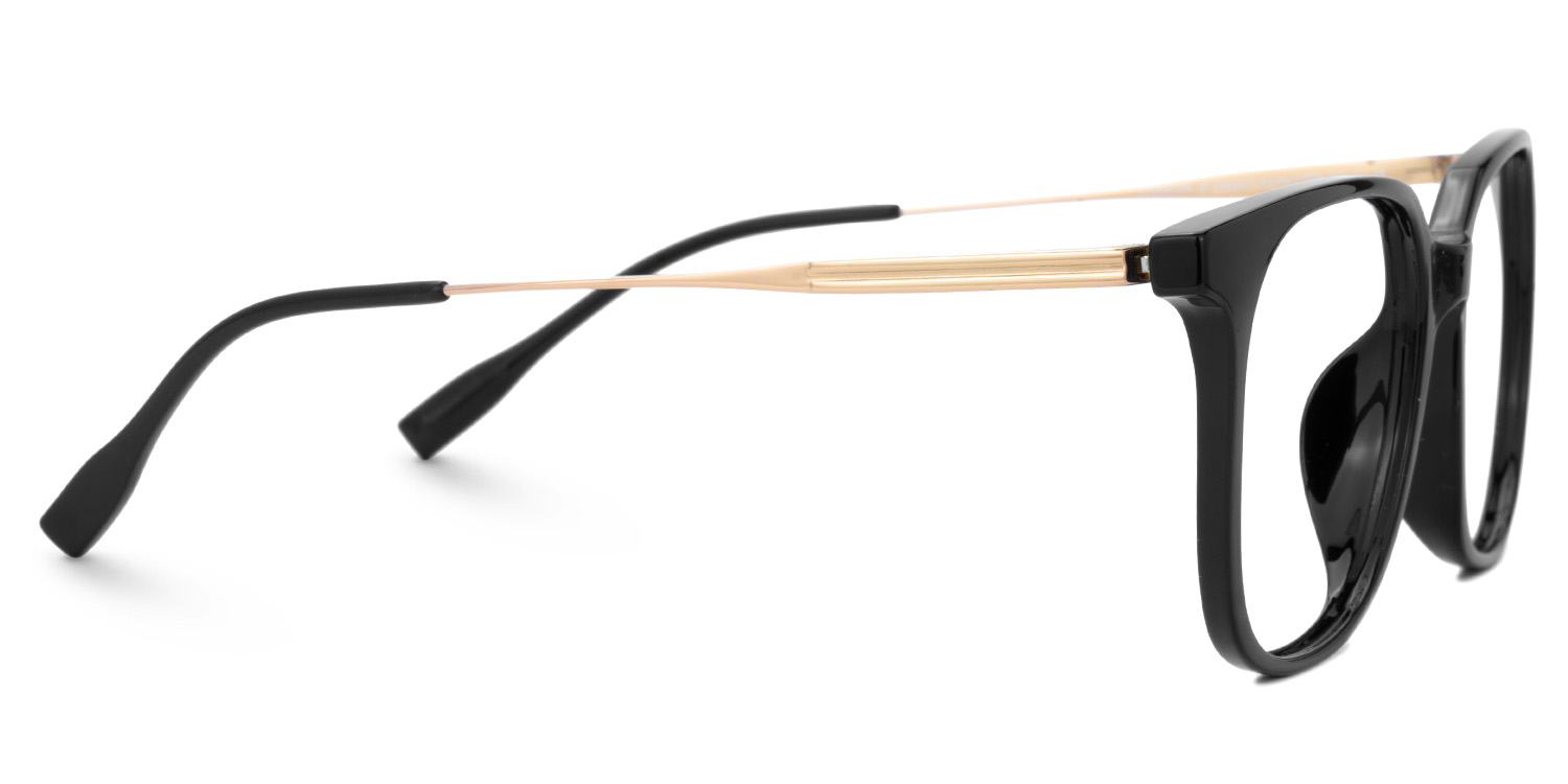 Ameedah Black Square Thin Glasses | ZEELOOL UK2