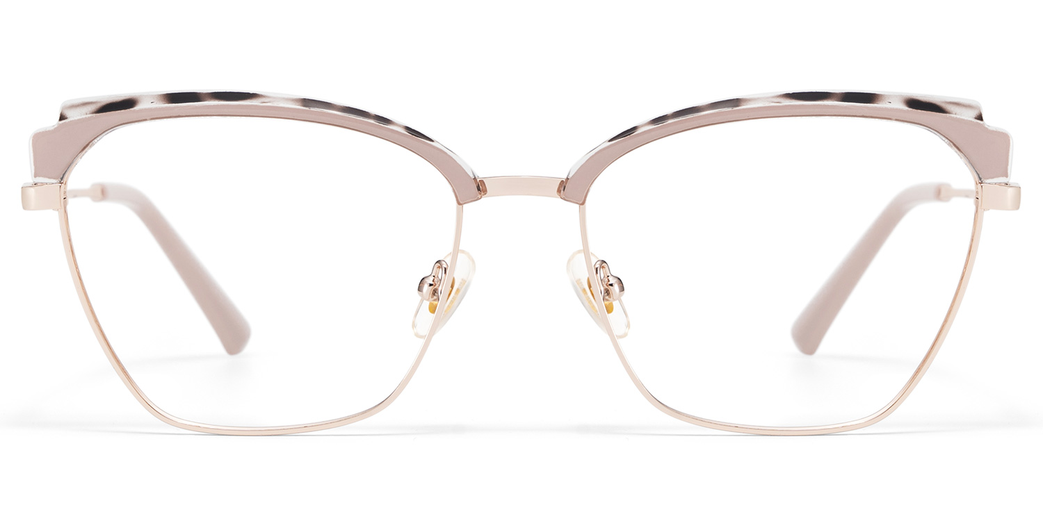 Phoebe Browline Khaki Frame Eyeglasses for Woman| ZEELOOL UK1