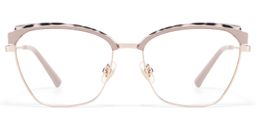 Phoebe Browline Khaki Glasses1