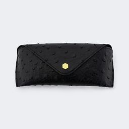 Ostrich Pattern Black Eyeglasses Bags1