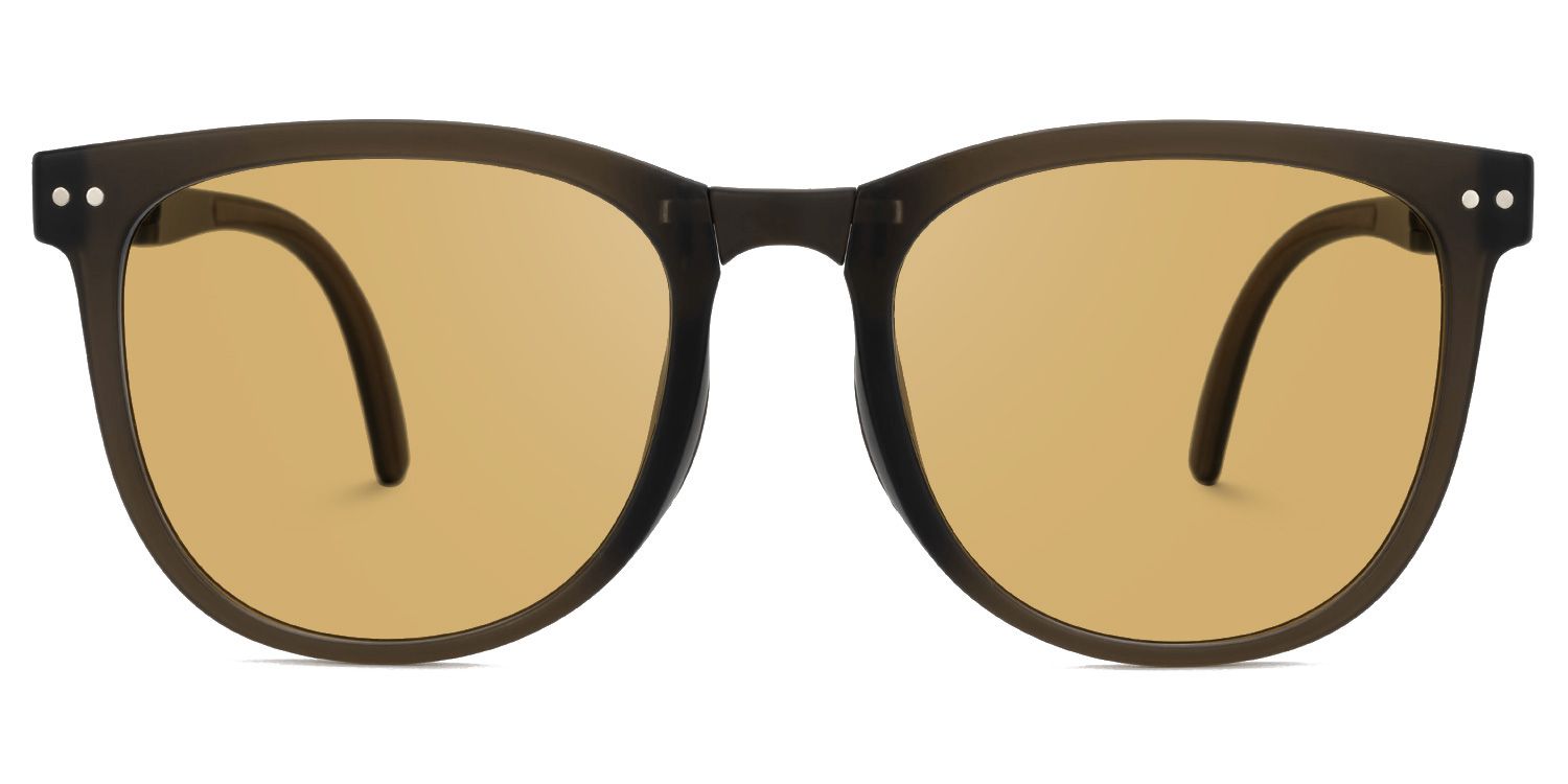 Lindzy TR90 Brown Frame Sunglasses with Square Shape | ZEELOOL UK0