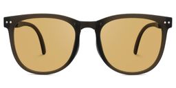 Lindzy Square Brown Sunglasses0