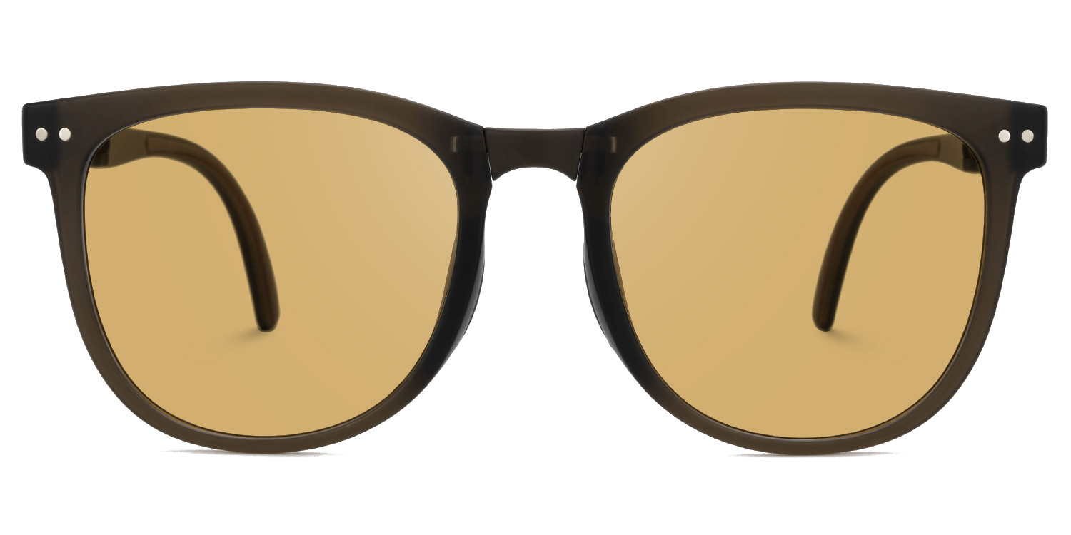 Lindzy TR90 Brown Frame Sunglasses with Square Shape | ZEELOOL UK0