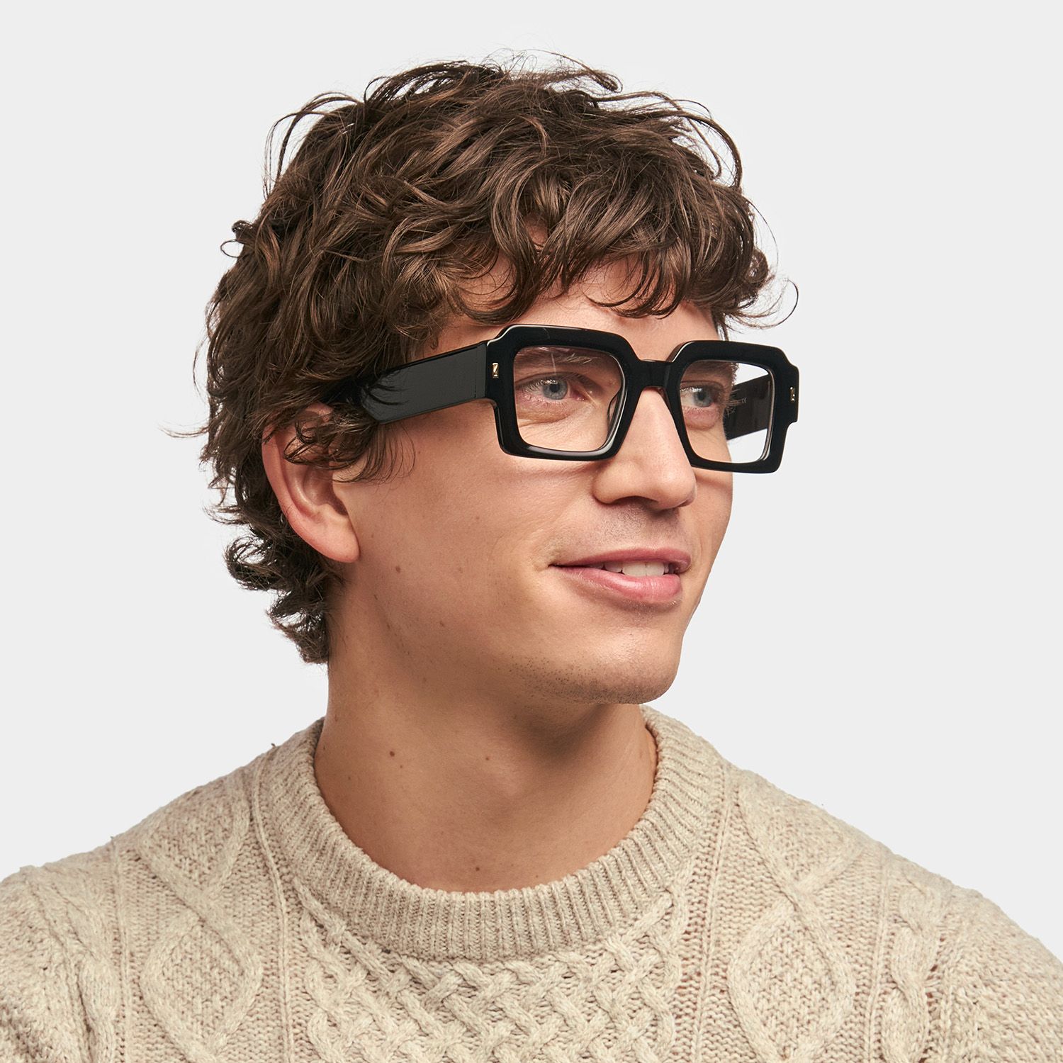 Bobbee Square Black Glasses | ZEELOOL UK1
