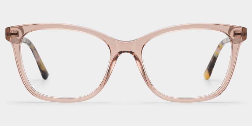 Bella Pink Rectangle Glasses