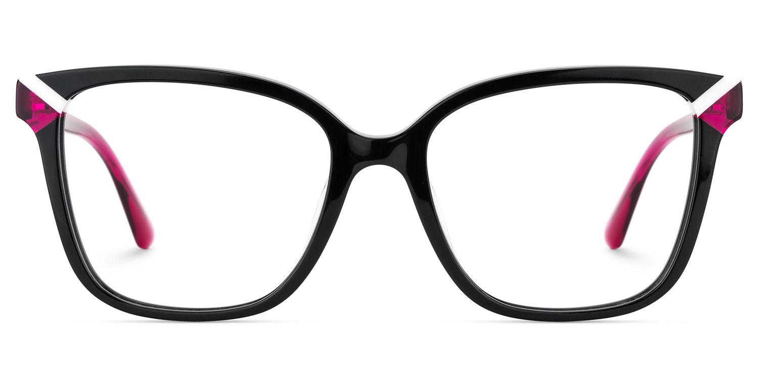 Thin Black Glasses Frame with Square Shape2