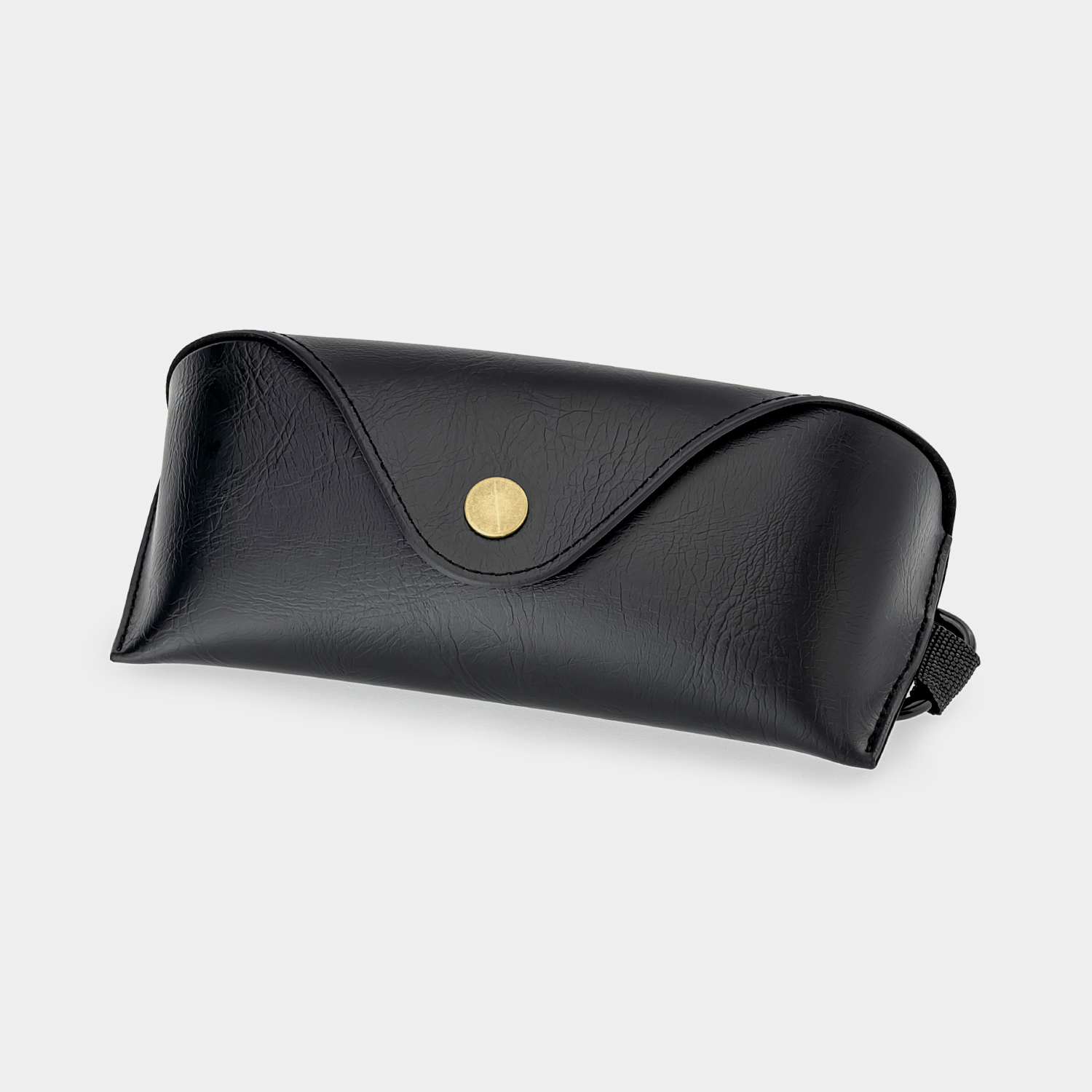 High-Quality Black Leather Eyeglass Case0