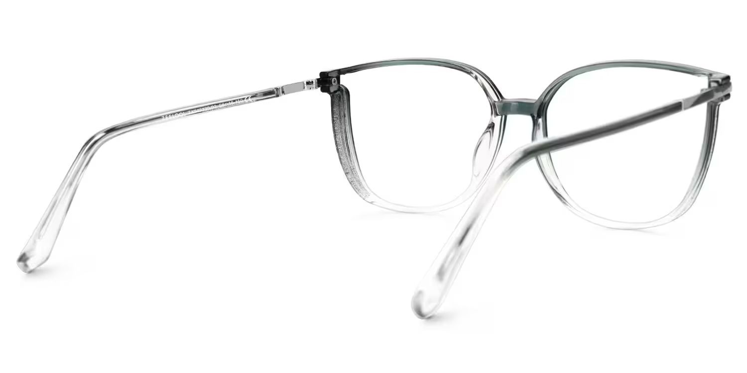 Rodz Sage Green Frame Glasses with Square Design3