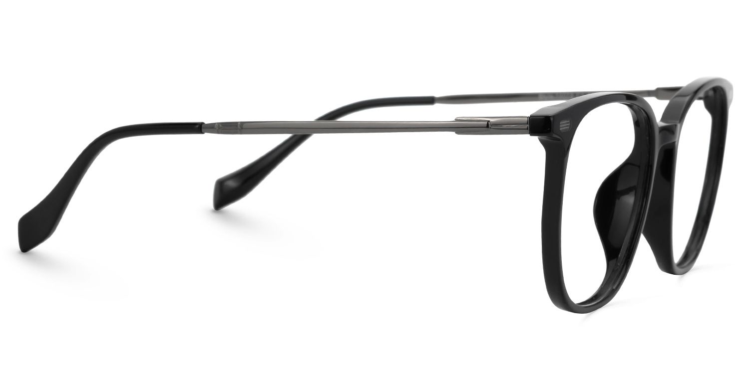 Square Valerye Black Frame Eyeglasses | ZEELOOL UK2