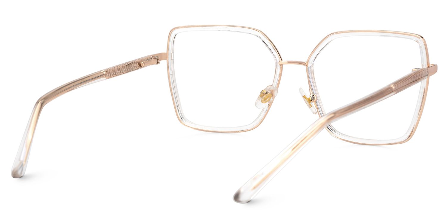 Clear Square Frame Glasses - Jill on Sale | ZEELOOL UK3