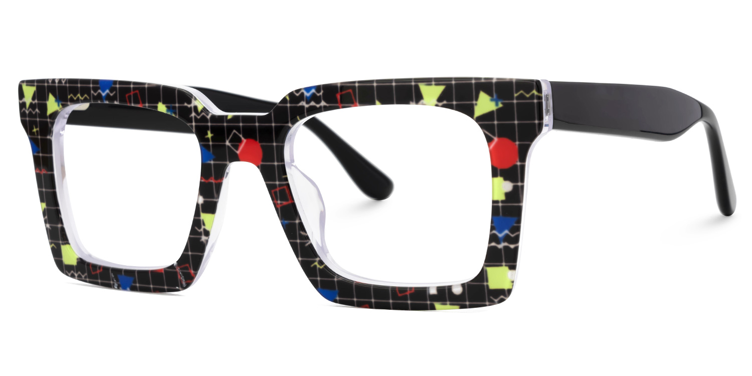 Kevin Square Black Glasses1