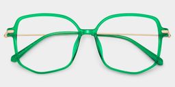 Payton Geometric Dark-Green Glasses1