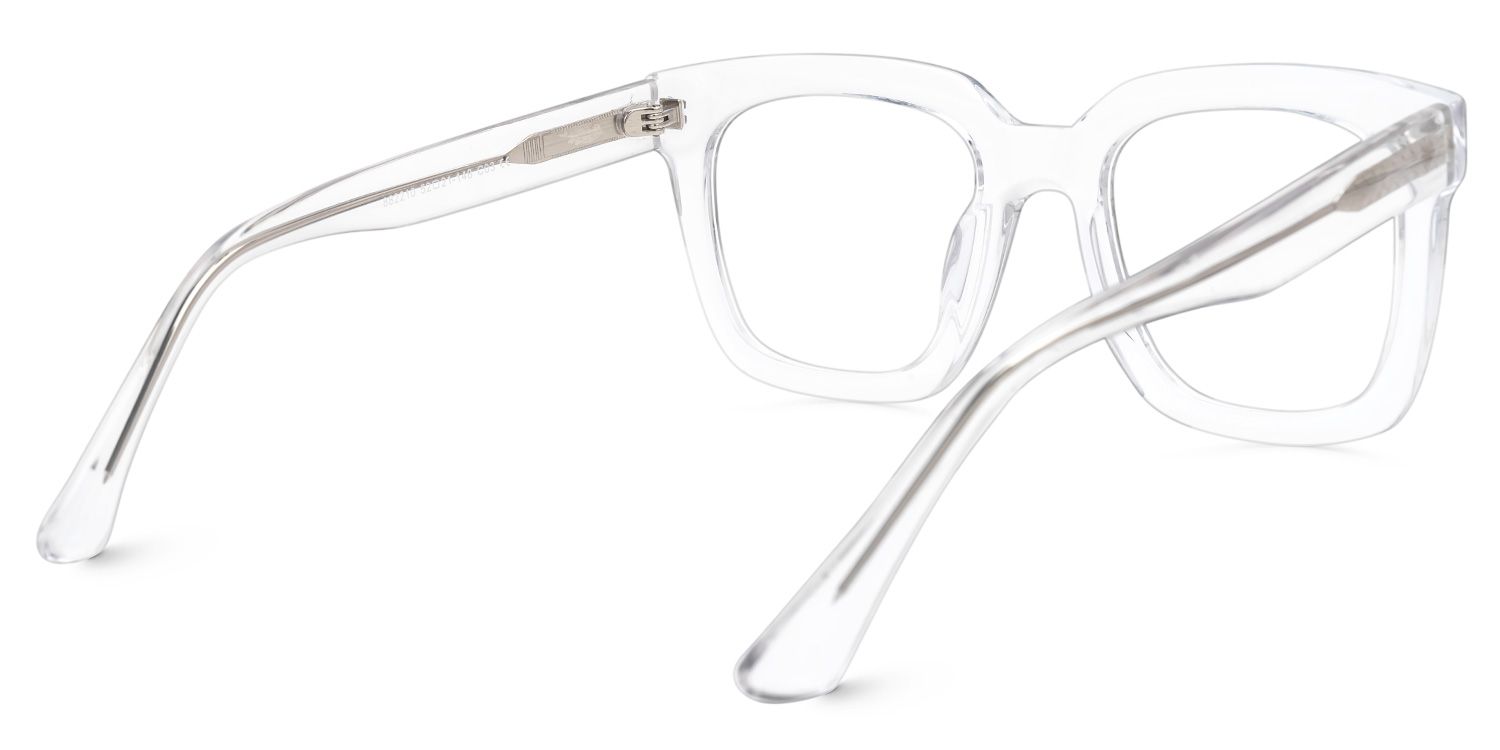 Square Haslett Clear Glasses deals -Zeelool Glasses3