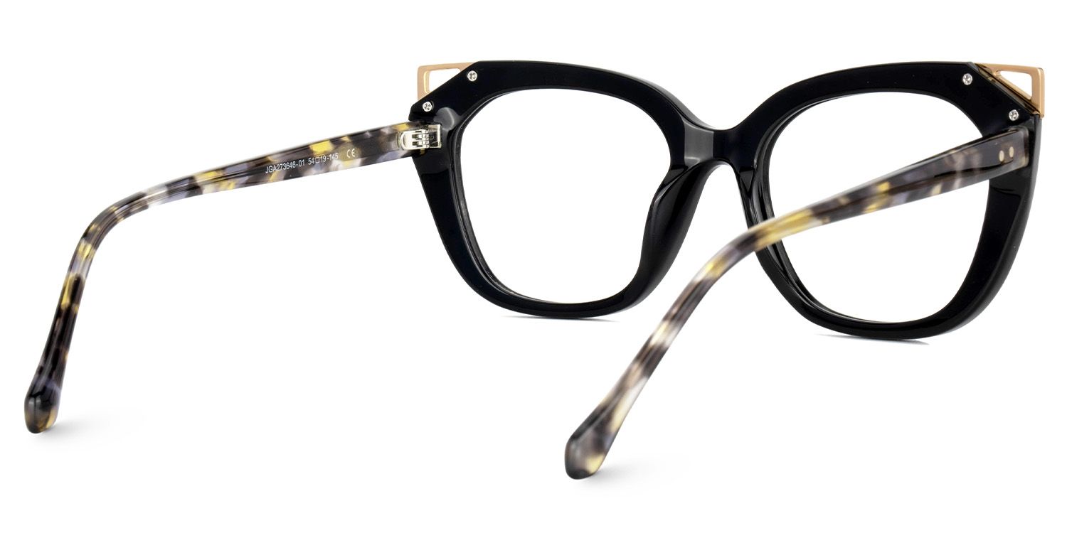 Hellena Cateye Black Fashion Glasses for Ladies | ZEELOOL UK3