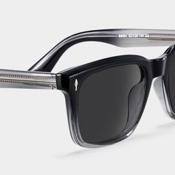 Fletcher Rectangle Black Glasses4