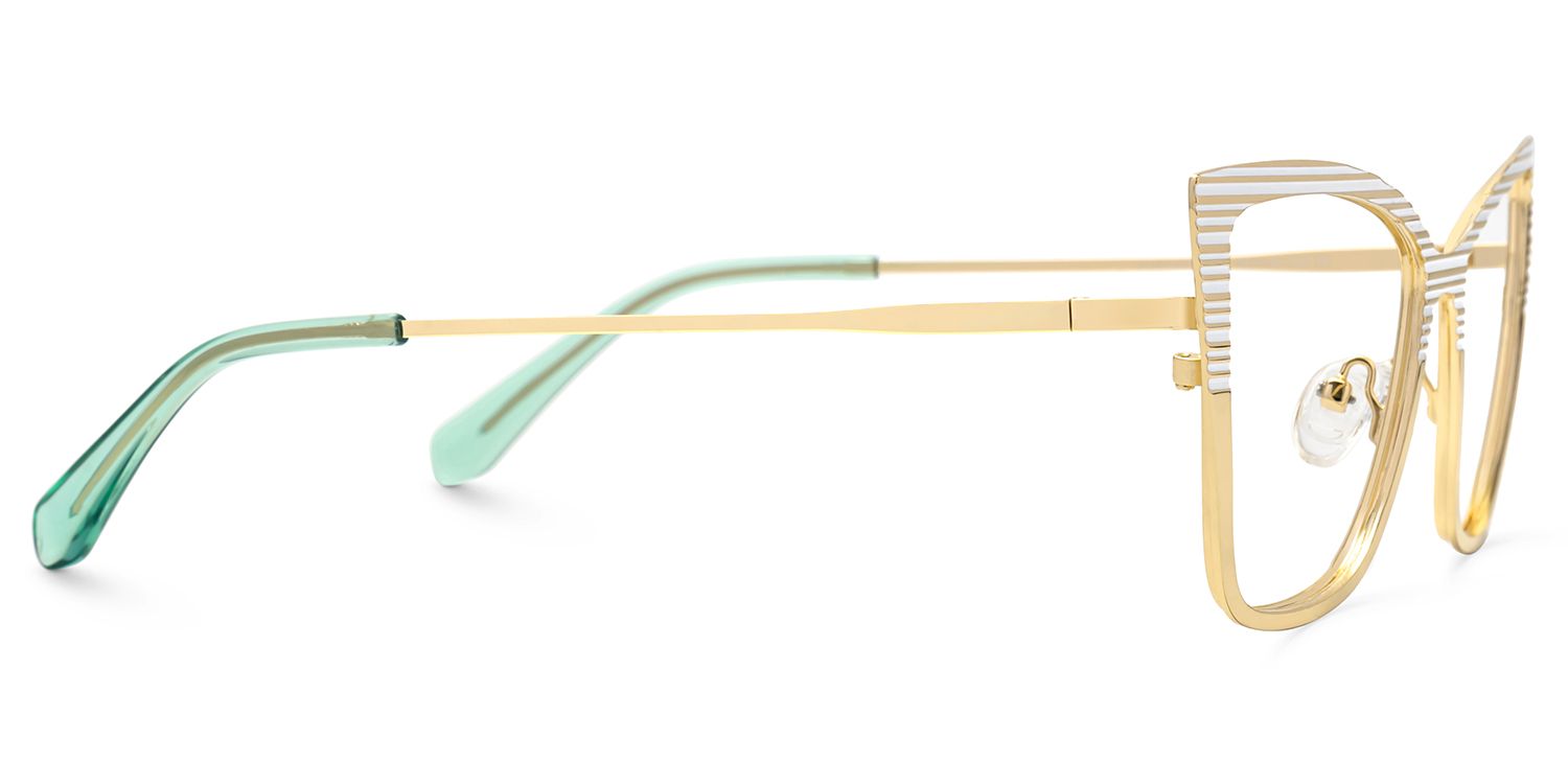 White-Brown Butterfly Frame Glasses - Jisel on Sale | ZEELOOL UK2