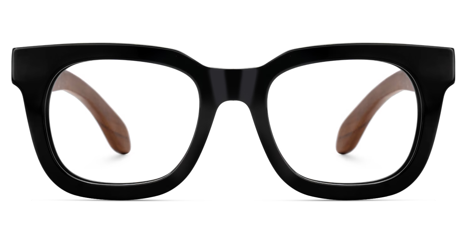 Sam Rectangle Wood Glasses