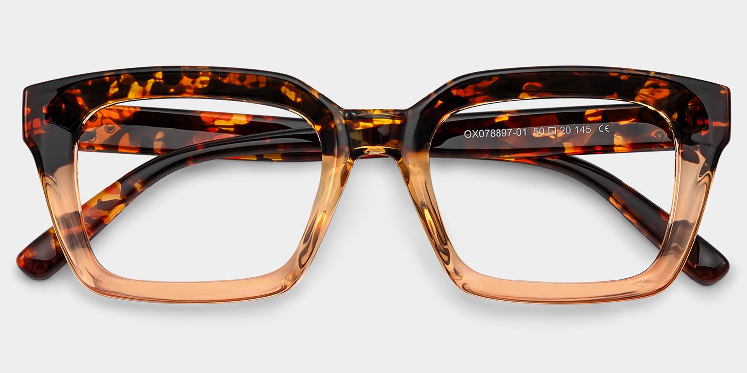 Grover Rectangle Tortoise Eyeglasses and Glasses Frames1