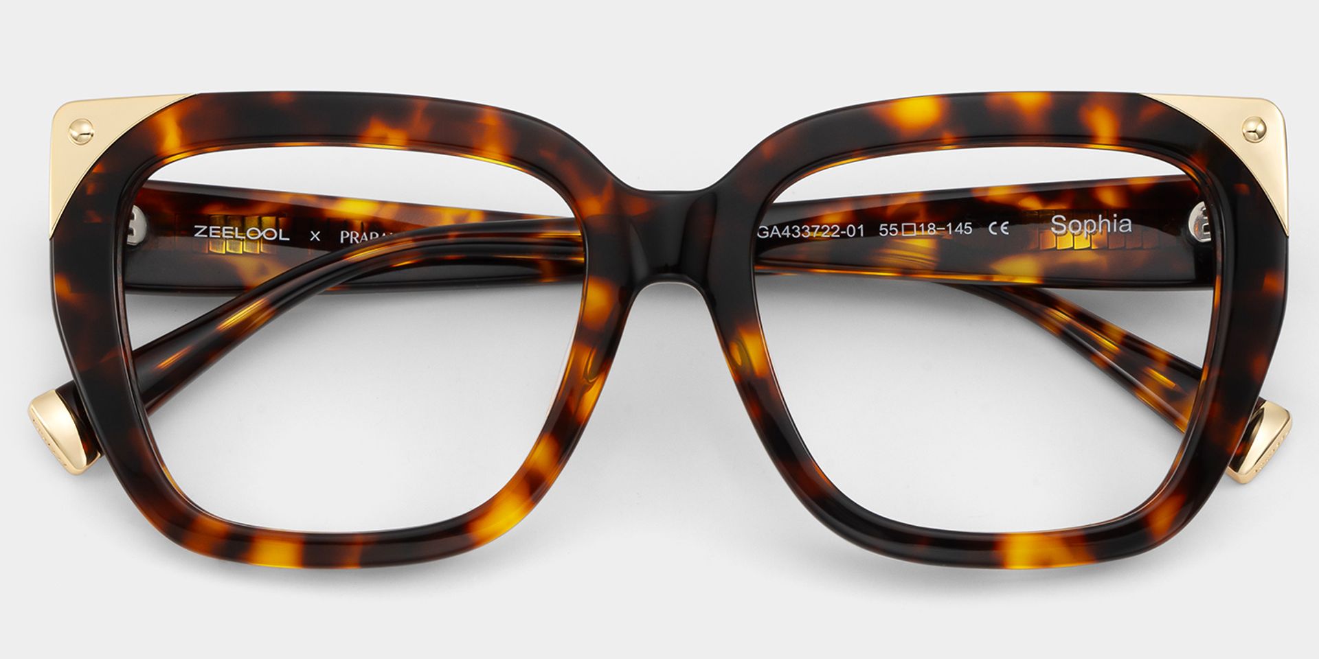Sophia Tortoise Butterfly Acetate Glasses | ZEELOOL x Prabal Gurung2