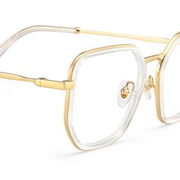 Levi Gold Geometric Glasses5