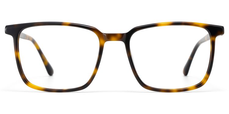 Aidan Rectangle Tortoise Glasses