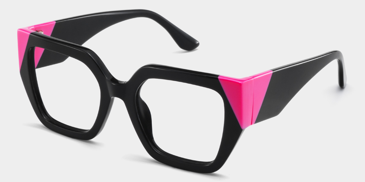 Viva Black Frame Glasses with Square Frame Online | ZEELOOL UK3