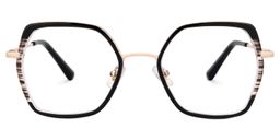 Nefisa Geometric Black Glasses0