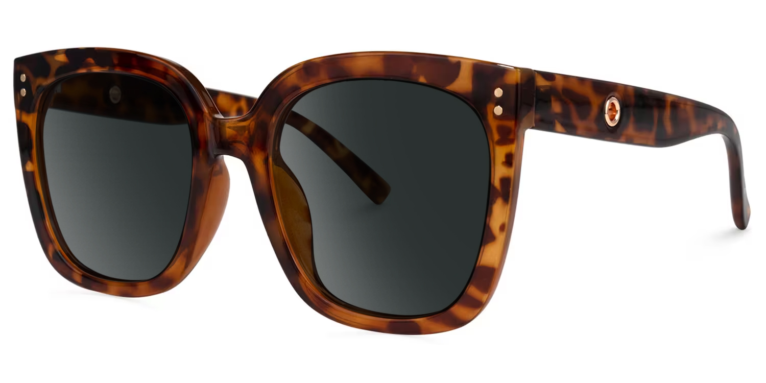 ZEELOOL Ebony Square Tortoise Glasses