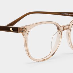 Allison Clear Brown Round Glasses5