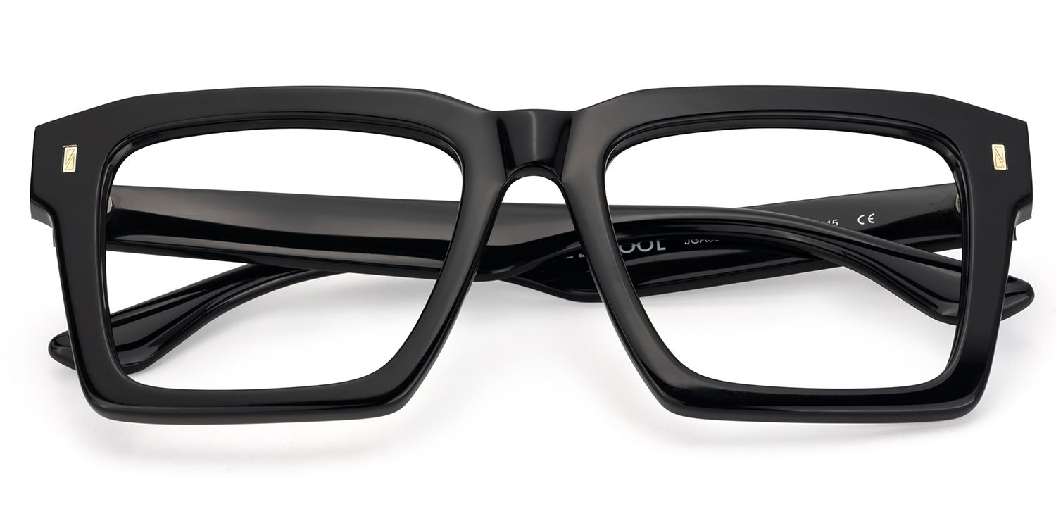 Large Square Prescription Glasses With Black Color2