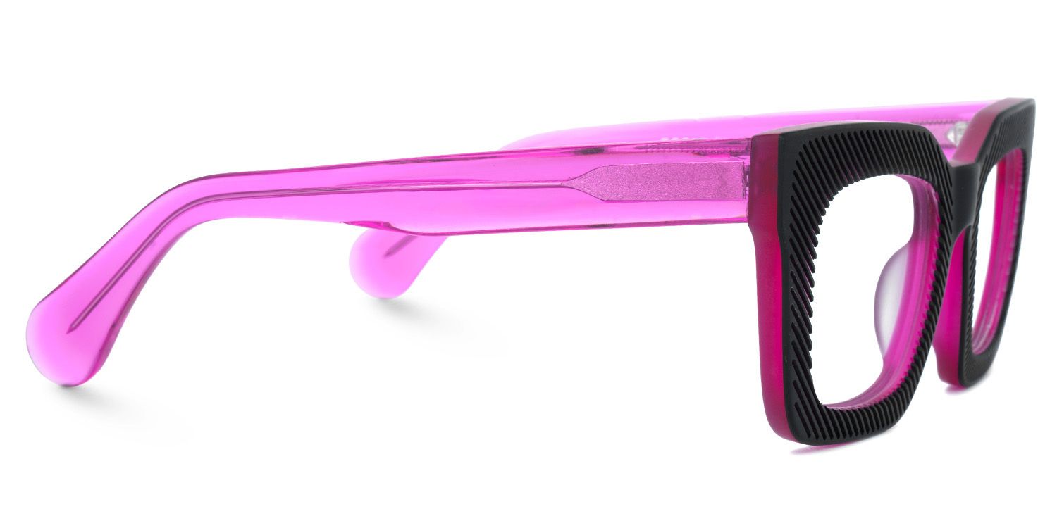 Thick Square Eyeglasses With Purple Color | ZEELOOL UK3