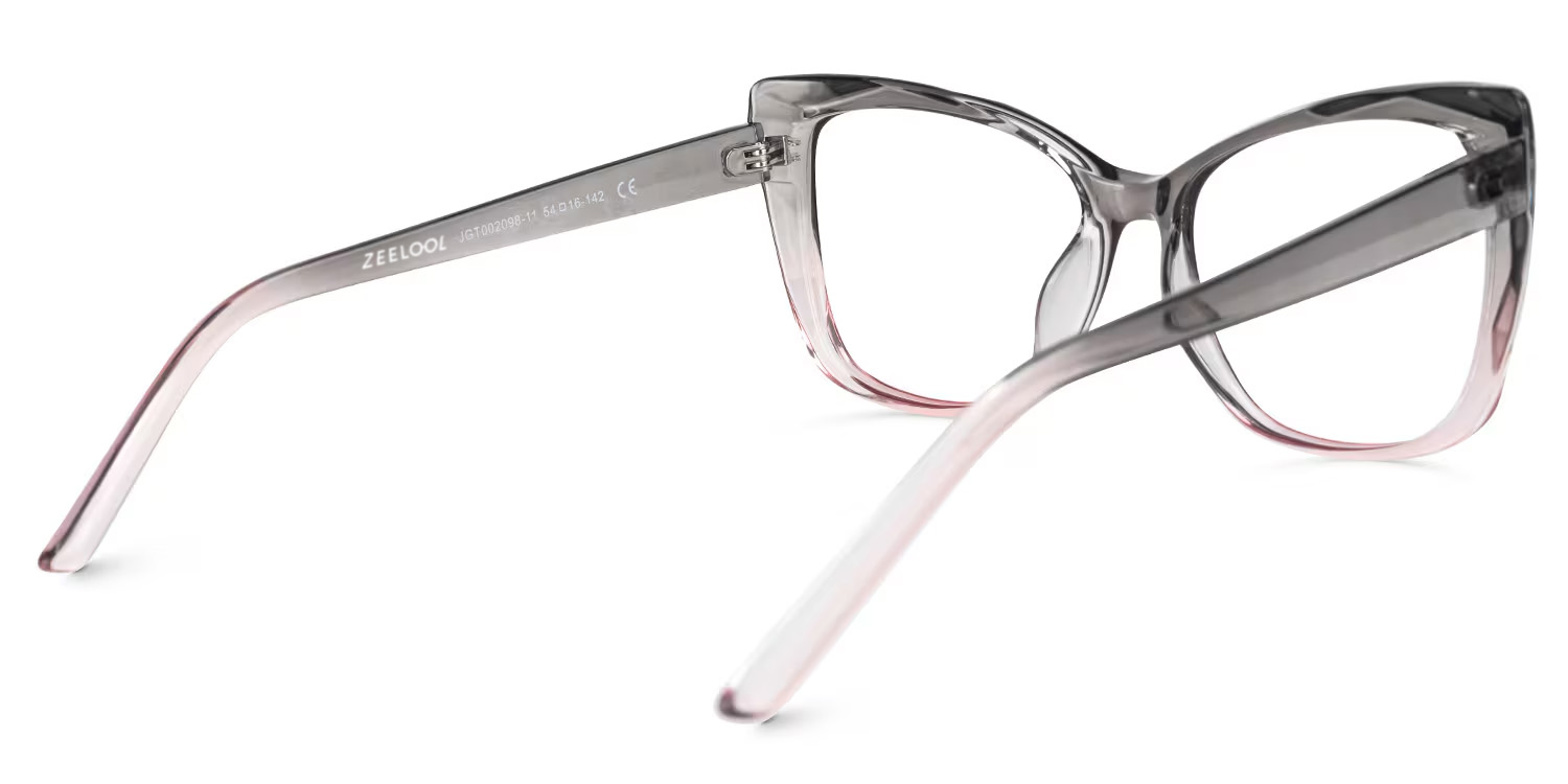 Square Farris Pink Glasses deals -Zeelool Glasses3