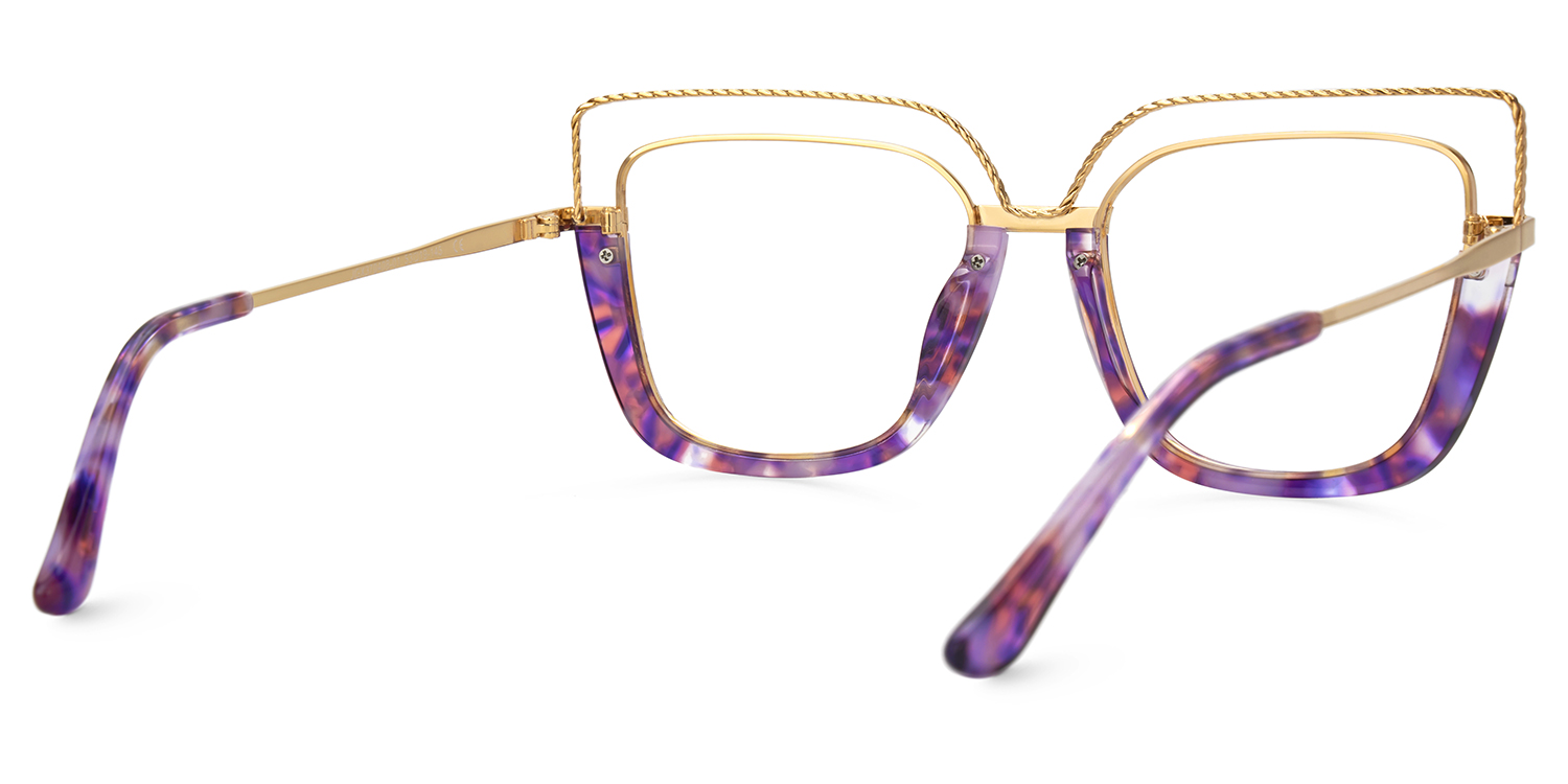 Ornella Cateye Purple Tortoise Glasses3