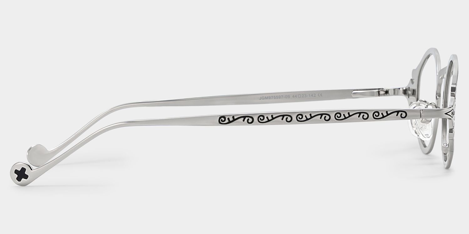 Oval Serena Silver Eyeglasses and Glasses Frames Deals