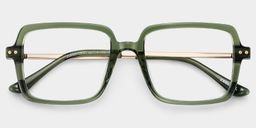 Asher Green Rectangle Glasses1